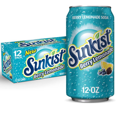 Sunkist Berry Lemonade Soda In Cans -12-12 Fl. Oz. - Vons