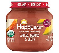 Happy Baby Organic Stage 2 Cc Apples Mangos & Beets Jar - 4 OZ