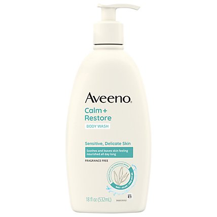 Aveeno Restor Skin Therapy Wash - 18 FZ - Image 1