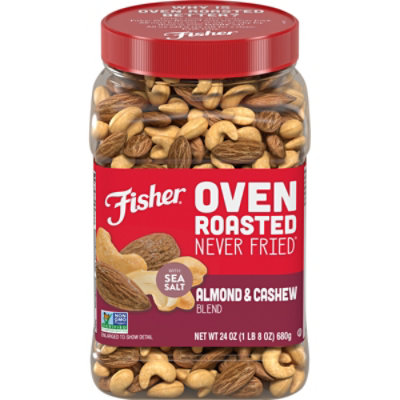 Fisher Oven Roasted Never Fried Almond & Cashew Blend With Sea Salt - 24 Oz - Image 3