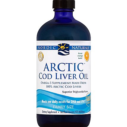 Nordic Nat Arctic Cod Liver Oil Orange - 16 OZ - Image 2