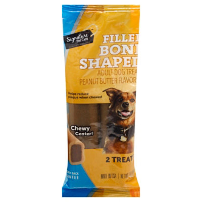 Signature Pet Care Dog Bone Shape Peanut Butter 2ct - 7 OZ - Image 1