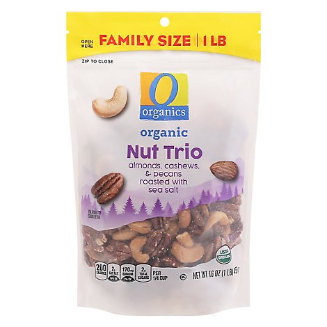O Organics Nut Trio Family Size - 16 OZ