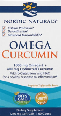 Nordic Naturals Omega Curcumin - 60 Count - Image 2