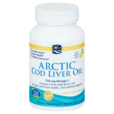 Nordic Naturals Arctic Cod Liver Oil Lemon - 90 Count - Image 3