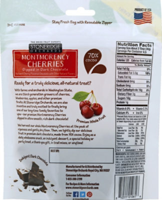 Stoneridge Orchard Fruit Drd Cherry Dark Chocolate - 5 OZ - Image 3