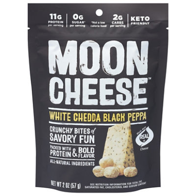 Moon Cheese Chs Snk Wht Ched Blck Ppr - 2 OZ - Image 1