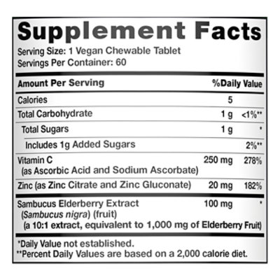 Nature's Truth Sambucus Black Elderberry Immune Complex Plus Vitamin C and Zinc - 60 Count - Image 3