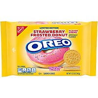 OREO Cookies Sandwich Strawberry Frosted Donut Creme - 12.2 Oz - Image 3
