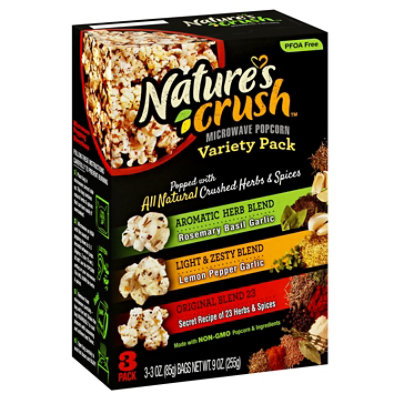  Natures Crush Popcorn Variety Pack - 9 OZ 