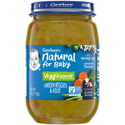 Gerber 3rd Foods Garden Vegetable & Rice - 6 OZ