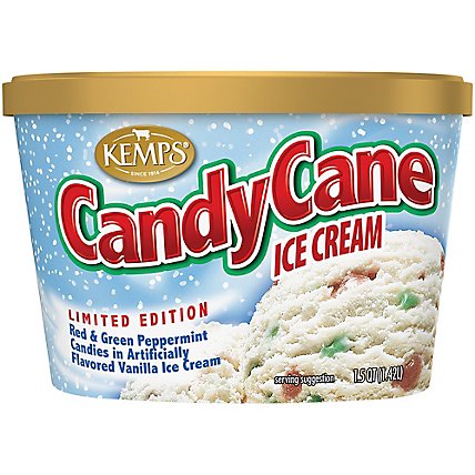 Kemps Ice Cream Candy Cane - 1.5 QT - Image 2