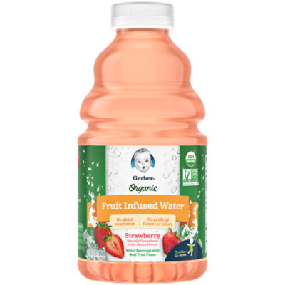 Gerber Organic Fruit Infused Water Strawberry - 32 FZ