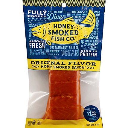 Salmon Orig Flavor Honey Smoked 8oz - 8 OZ - Image 2