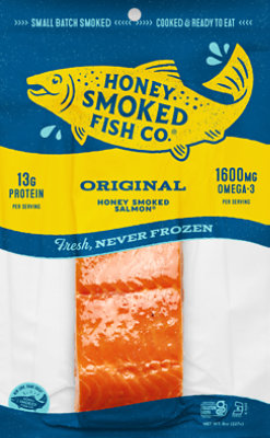 Salmon Orig Flavor Honey Smoked 8oz - 8 OZ - Image 2