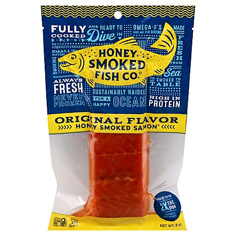 Salmon Orig Flavor Honey Smoked 8oz - 8 OZ