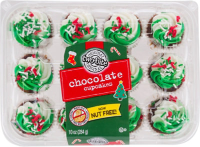 Two Bite Christmas Chocolate Cupcakes 12 Count - 10 OZ - Image 2