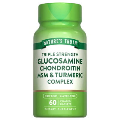 Nature's Truth Triple Strength Glucosamine Chrondrotin MSM Complex - 60 Count - Image 1