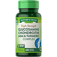 Nature's Truth Triple Strength Glucosamine Chrondrotin MSM Complex - 60 Count - Image 1