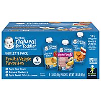 Gerber Toddler Fruit & Veggie Value Pack Baby Food Pouches - 9-3.5 Oz - Image 1