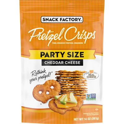 Snack Factory Cheddar Cheese Pretzel Crisps - 14 Oz - Image 1