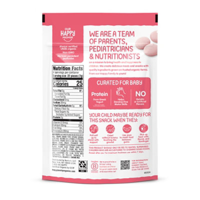 Happy Baby Organics Greek Yogis Freeze-Dried Greek Yogurt Fruit Snacks Strawberry Banana - 1 Oz - Image 2