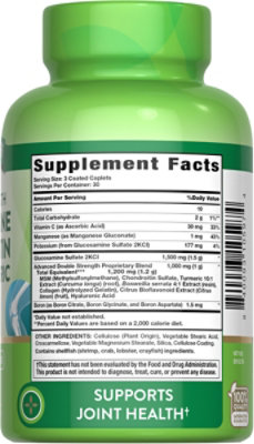 Nature's Truth Double Strength Glucosamine Chondroitin MSM & Turmeric Complex - 90 Count - Image 6