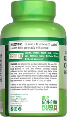 Nature's Truth Double Strength Glucosamine Chondroitin MSM & Turmeric Complex - 90 Count - Image 2