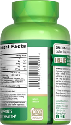 Nature's Truth Double Strength Glucosamine Chondroitin MSM & Turmeric Complex - 90 Count - Image 3