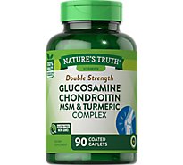 Nature's Truth Double Strength Glucosamine Chondroitin MSM & Turmeric Complex - 90 Count