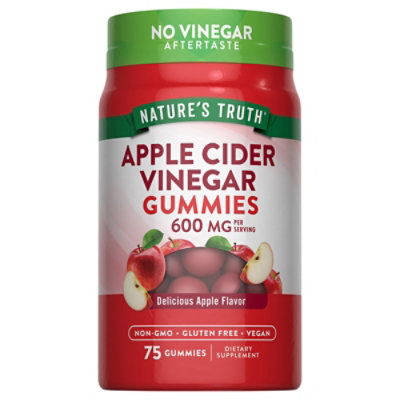 Nature's Truth Apple Cider Vinegar 600 mg Gummies - 75 Count - Image 1