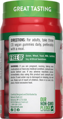 Nature's Truth Apple Cider Vinegar 600 mg Gummies - 75 Count - Image 3