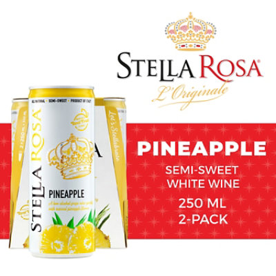 Stella Rosa Pineapple Semi Sweet White Wine - 2-250 Ml