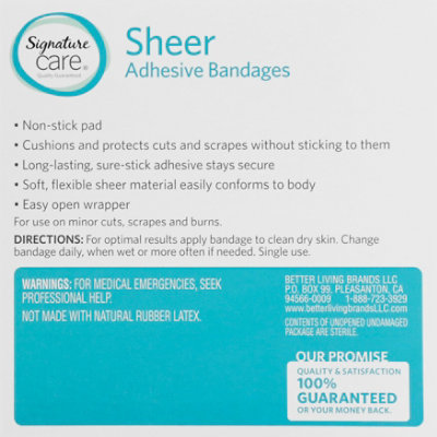 Signature Select/Care Bandages Sheer Assorted - 80 CT - Image 4