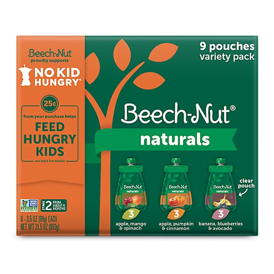 Beech-Nut Naturals Stage 2 Variety Baby Food - 3.5 Oz