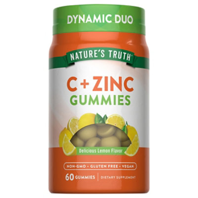 Nature's Truth Vitamin C Plus Zinc Immune Support plus Manuka Honey Gummies - 60 Count - Image 1
