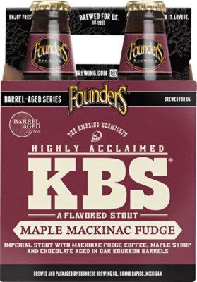 Founders Kbs Maple Mackinac Fudge In The Bottles - 4-12 FZ - Image 4