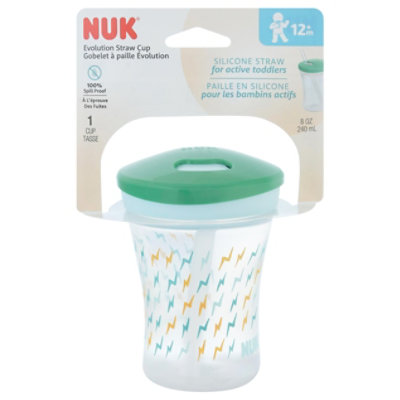 NUK Evolution Straw Cup, 8 oz., 1-Pack 