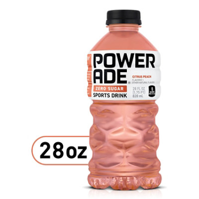 Powerade Zero Sugar Citrus Peach Bottle - 28 FZ - Image 2