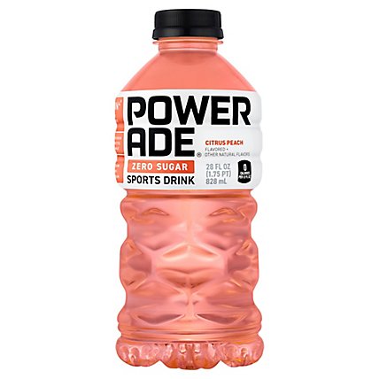 Powerade Zero Sugar Citrus Peach Bottle - 28 FZ - Image 1
