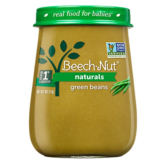 Beech-Nut Naturals Stage 1 Green Beans Baby Food - 4 Oz