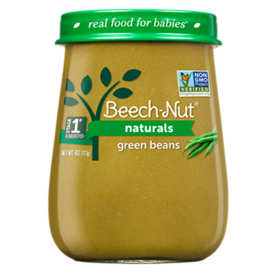 Beech-Nut Naturals Baby Food Stage 1 Green Beans - 4 Oz