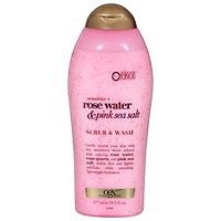 OGX Rose Water & Pink Sea Salt Scrub & Wash - 19.5 Fl. Oz. - Image 2