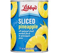 Libby Sliced Pineapple In Pineapple Juice Food - 20 OZ