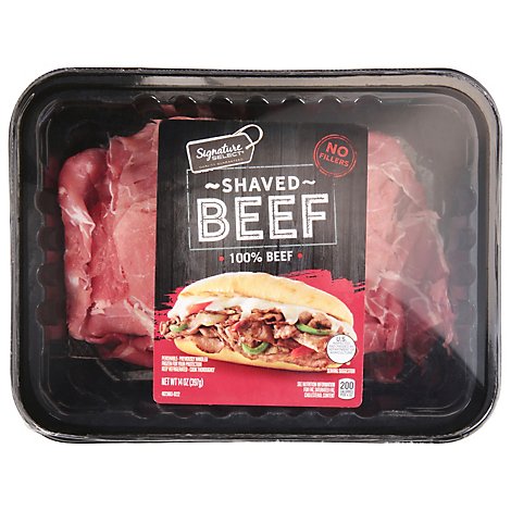 Signature Select Beef Shaved Steak - 14 OZ