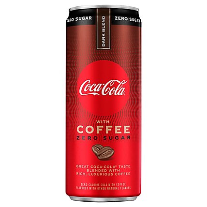 Coca-Cola Soda with Coffee Dark Blend Zero Sugar Cans - 12 Fl. Oz. - Image 3