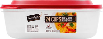 Signature SELECT Food Storage Rectangle 24 Cup - EA - Image 2