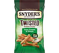 Snyder's of Hanover Twisted Pretzel Sticks Sour Cream and Onion - 12 Oz.