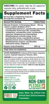 Nature's Truth 50 Billion Active Cultures Ultimate Probiotic Balance - 60 Count - Image 2