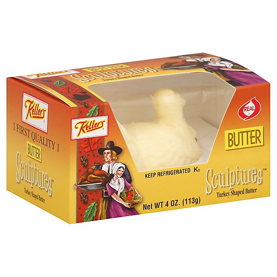 Keller Thanksgiving Turkey Butter Sculpture - 4 OZ